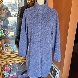 Aspen Blue Sherpa Long Jacket